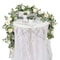Lifelike Artificial Eucalyptus Vine Garland, with Fake Rose Flowers, Gypsophila, for Wedding, Party, Home Table Runner