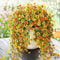 Simulated Eucalyptus and Morning Glory Vines, Artificial Flowers for Home, Outdoor, and Garden Decoration
