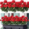 UV Resistant Silk Begonia Artificial Flower, For Outdoor Garden Arch, Wedding and Home Decoration, Fake Plant