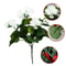 UV Resistant Silk Begonia Artificial Flower, For Outdoor Garden Arch, Wedding and Home Decoration, Fake Plant