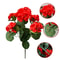 UV Resistant Silk Begonia Artificial Flower, For Outdoor Garden Arch, Wedding and Home Decoration, Fake Plant