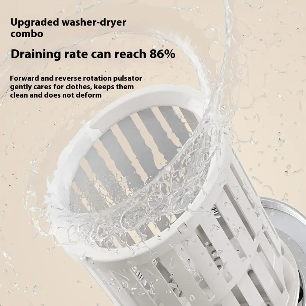 Portable Mini Washing Machine, USB Charging, Automatic Wash and Dehydrate, No Plug in, No Assembly Needed