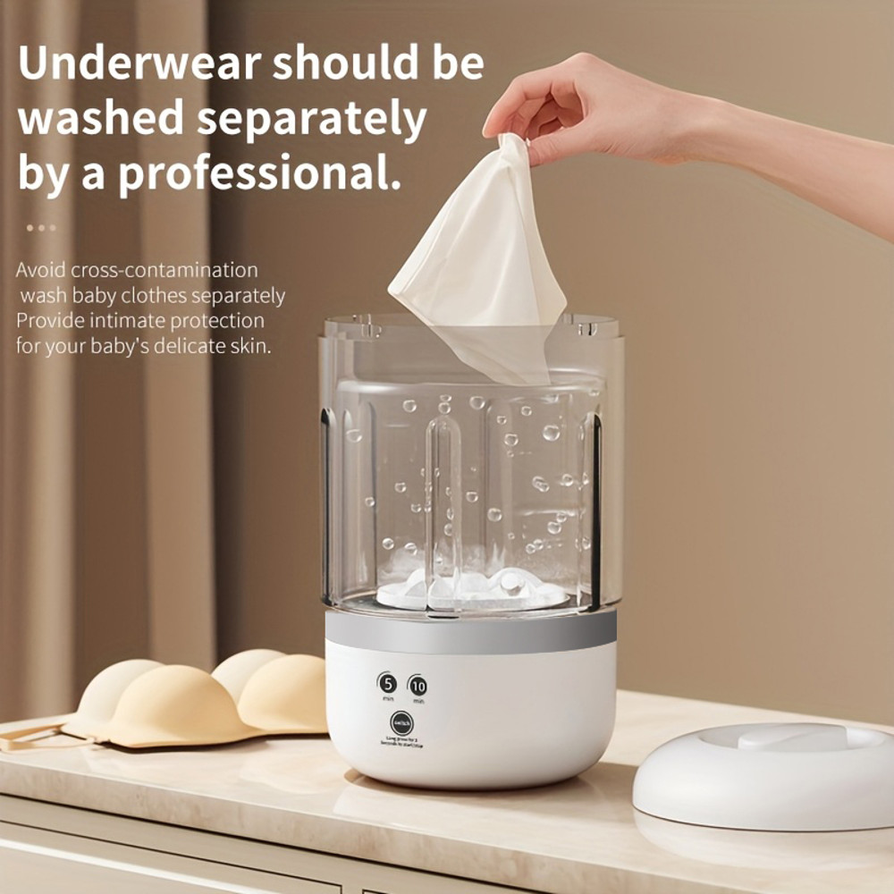 USB Portable Automatic Washing Machine, No Need to Plug In, No Need to Assemble, Essential for Outdoor Camping Use