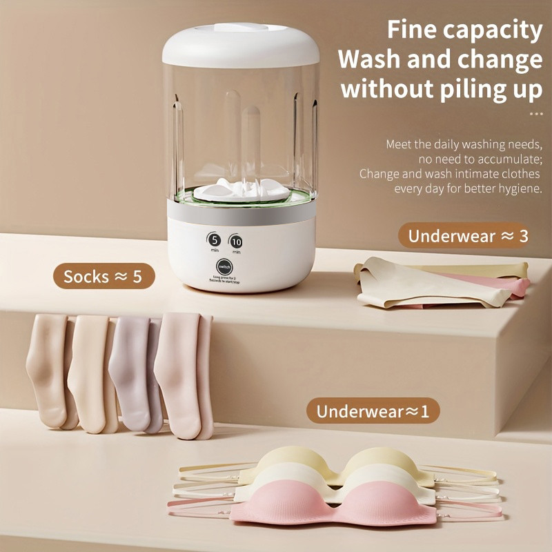 USB Portable Automatic Washing Machine, No Need to Plug In, No Need to Assemble, Essential for Outdoor Camping Use