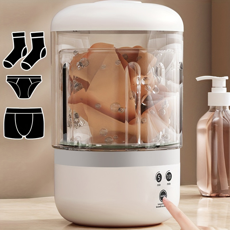 USB Portable Automatic Washing Machine, No Need to Plug In, No Need to Assemble, Essential for Outdoor Camping Use