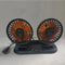 Dual Head Car Fan, USB Powered Auto Cooler, 2 Speed Adjustable Wind Regulator, Essential Car Accessories