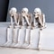 Adorable Hanging Skeleton, Resin Home Decor, Perfect for Halloween, Easter, and Hanukkah, Indoor Outdoor Use