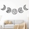 Handmade Wooden Moon Phase Wall Art, Nordic Style Decor for Living Room, Bedroom