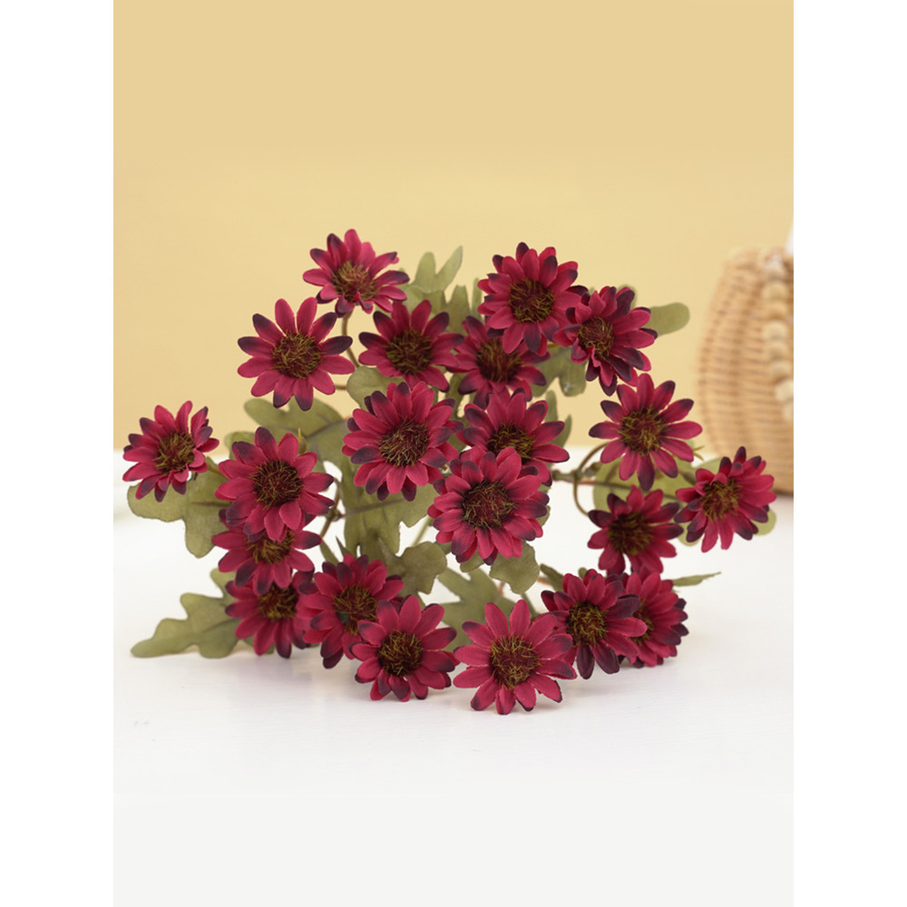 Autumn Silk Daisy Bouquet, Artificial Flower Decor for Vase, Home and Wedding Decor, Holiday Party DIY Gift