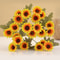 Autumn Silk Daisy Bouquet, Artificial Flower Decor for Vase, Home and Wedding Decor, Holiday Party DIY Gift