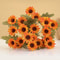 Autumn Silk Daisy Bouquet, Artificial Flower Decor for Vase, Home and Wedding Decor, Holiday Party DIY Gift