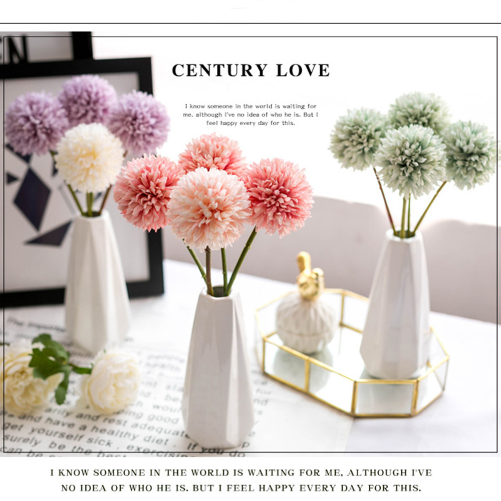 Artificial Flowers Bouquet Home And Wedding Decor Craft Vases Flower Arrangement Bedroom Decoration 2