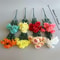 Artificial Dahlia Bouquet, Fake Flowers for Wedding Centerpieces, Party, and Home Desk Decor