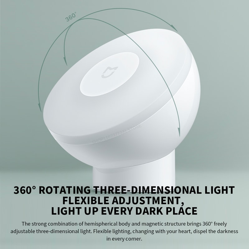 Smart Human Body Sensor Night Light 2 Lamp Set With Adjustable Brightness Infrared Motion Detection 1