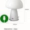 Modern LED Mushroom Light, Tri Colour USB Plug, Corded Ambient Lighting for Bedside, Camping, Dining, Home Decor