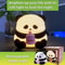 Cute Silicone Panda Night Light, Rechargeable LED, Kawaii Animal Decor for Kids, Birthday Gifts, and Christmas Lights
