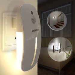 motion sensor led night light for hallway, pathway, and bathroom