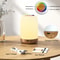 USB Rechargeable LED Touch Lamp Wood Grain Table Lamp With Dimmable RGB Color And Timing Function F 3