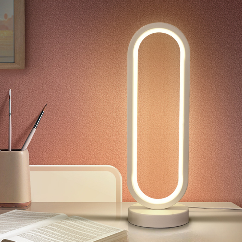 Retro USB Radio Night Light Tri Color Dimmable LED For Bedroom Living Room Study 2
