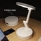 Rechargeable Foldable LED Reading Light, Portable USB Desk Lamp, Energy Saving Book Light for Reading, Clock Fold Design