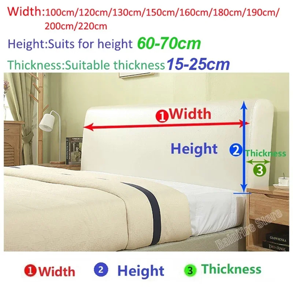 Universal Bed Headboard Cover, Thickened Soft Package, Anti Collision Backrest Protector, and Bed Spread