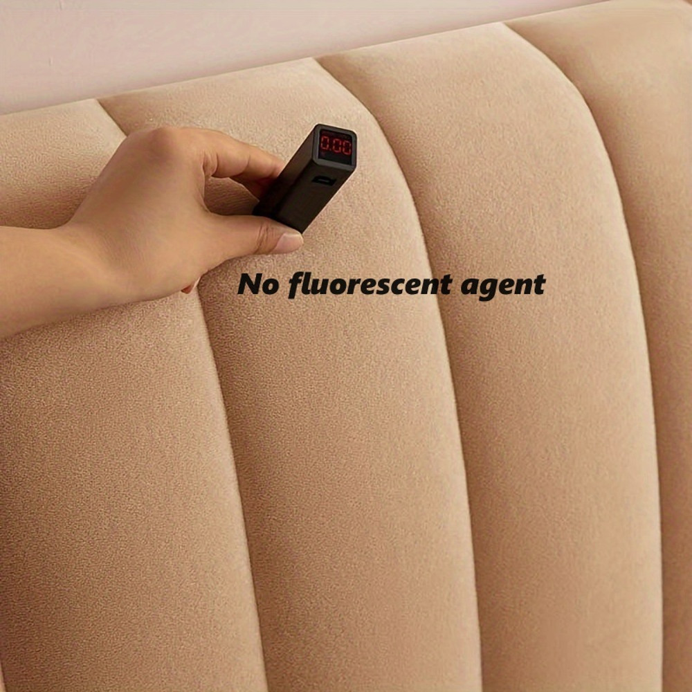 Luxury Quilted Headboard Cover, Soft Thick Velvet, All Inclusive Bedside Protector, High Grade Plush