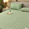 Breathable Quilted Mattress Cover Soft Skin Friendly Anti Mite Anti Bacterial Bed Protector Fitted 4