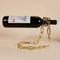 Magical Suspension Wine Rack Single Bottle Display Iron Chain Holder For Kitchen Bar Cellar Dining 2