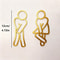Creative 2D Flat Funny Bathroom Signs For Men Women Restaurant Hotel Cafe Toilet Signage Wall Stick 3