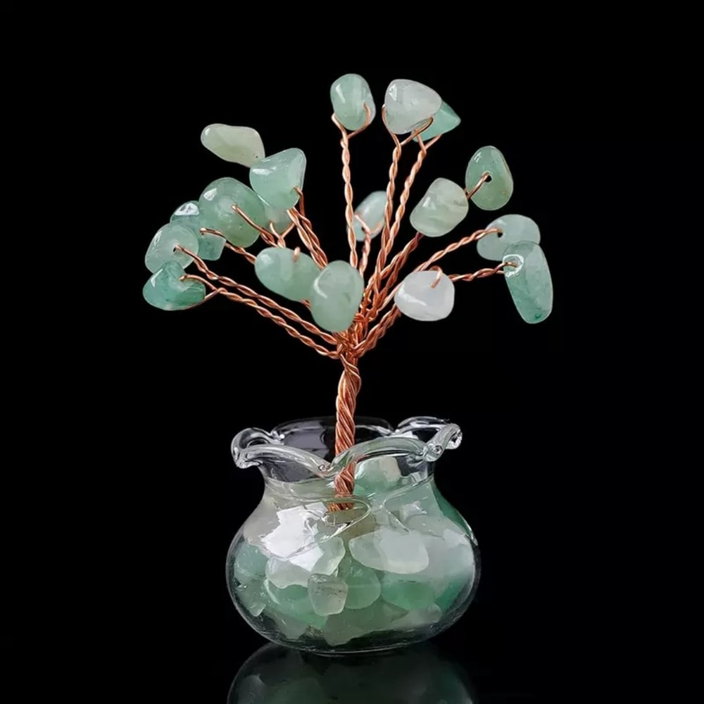 Mini Crystal Tree High Quality Mini Gravel Flowerpot Resin Crystal Decoration 9