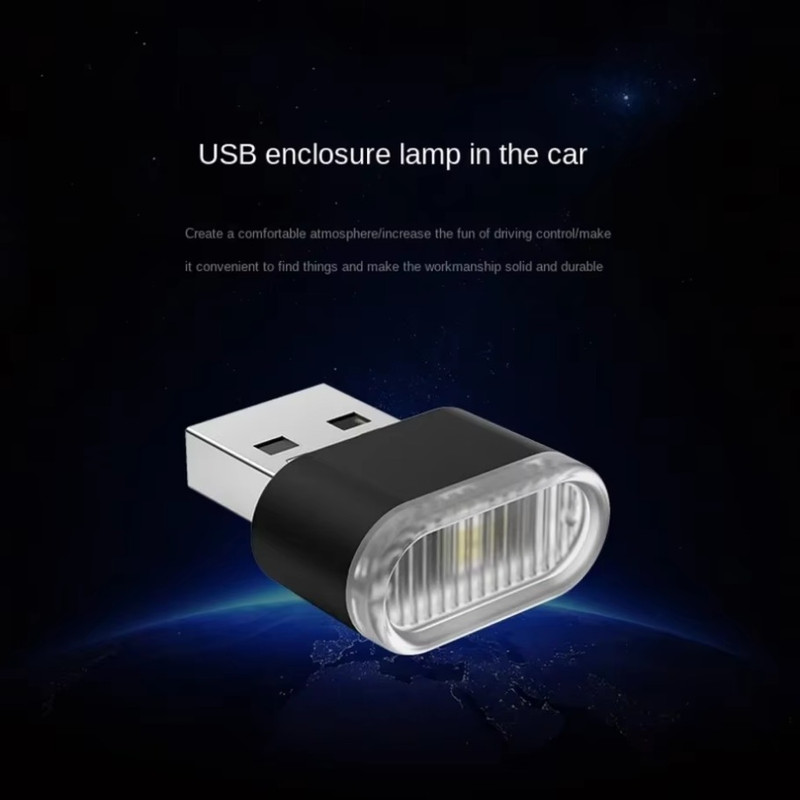 Car Interior Neon Decorative Lamp Portable Mini USB LED Atmosphere Lights Universal PC Car Emergenc 1