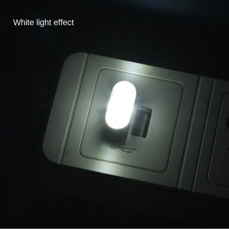 Car Interior Neon Decorative Lamp Portable Mini USB LED Atmosphere Lights Universal PC Car Emergenc 6