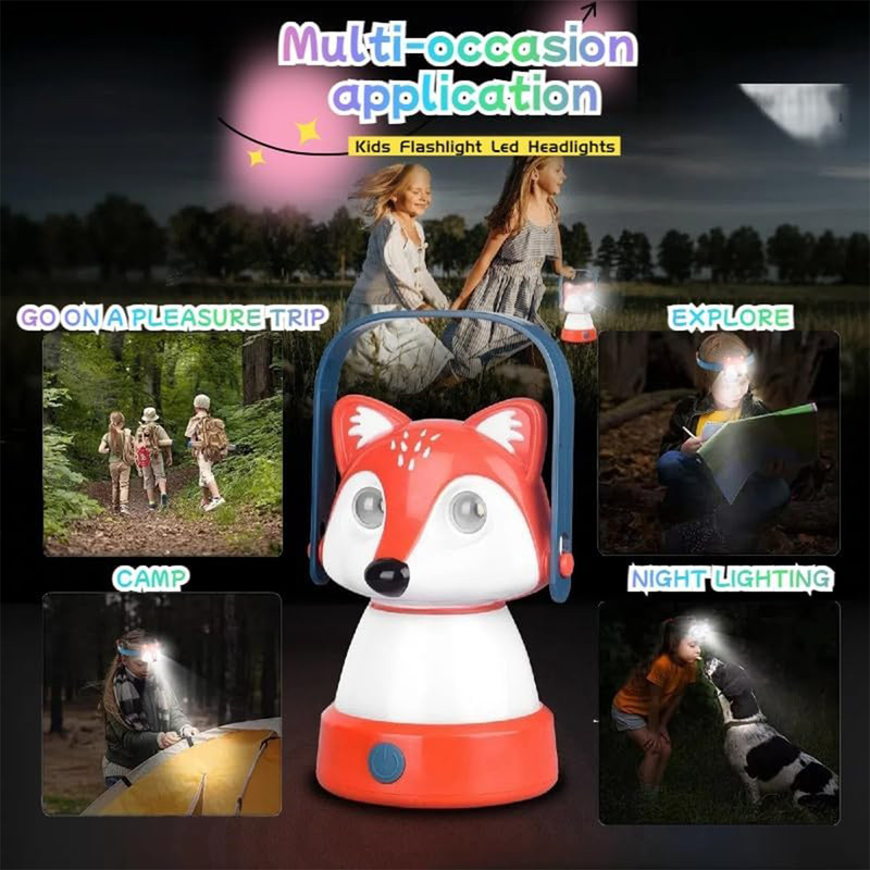 Waterproof Kids LED Camping Lantern Cute Outdoor Lantern With Hanging Light 5