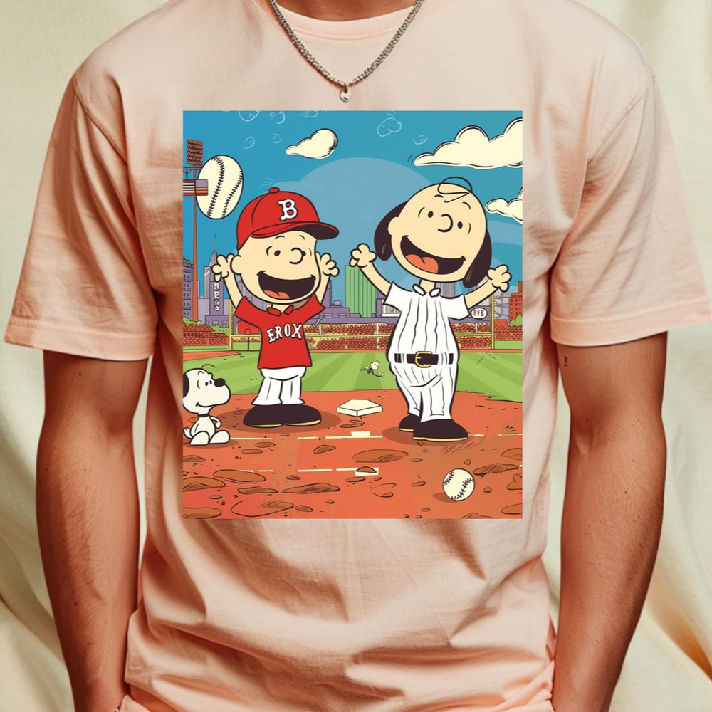 Snoopy Vs Boston Red Sox logo (360)_T-Shirt_File PNG.jpg