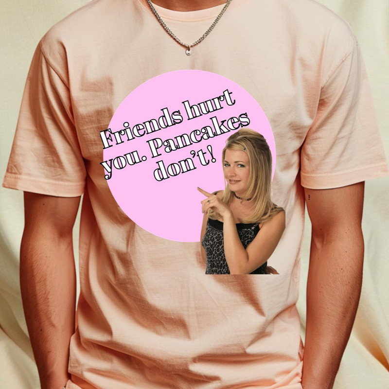 Friends hurt you. Pankakes don&x27;t! Classic T-Shirt 36_T-Shirt_File PNG.jpg