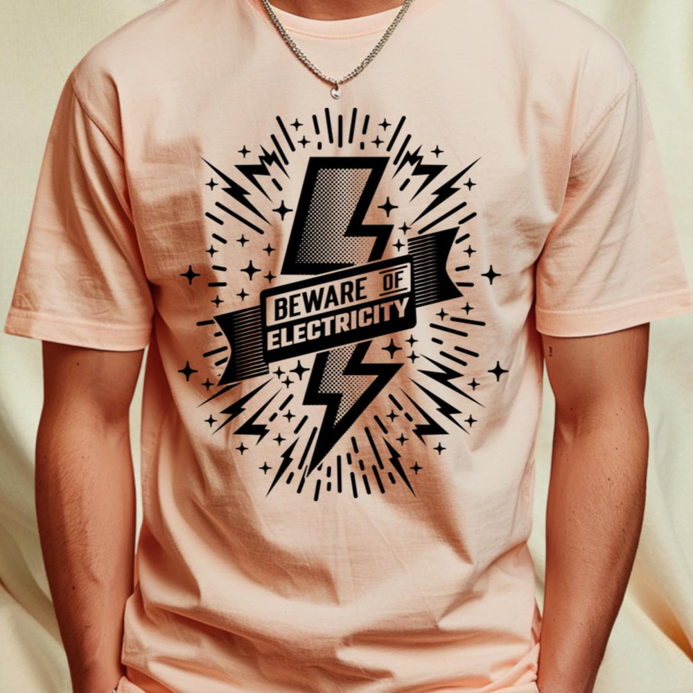 Beware Of Electricity Retro Vintage v2 T-Shirt_T-Shirt_File PNG.jpg