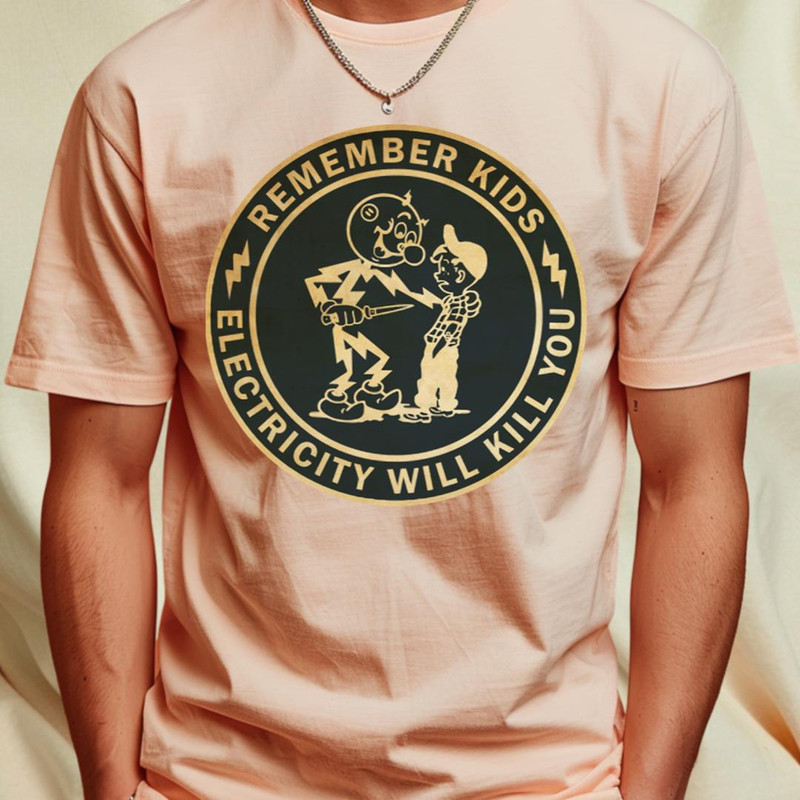 Vintage Electricity Kill You T-Shirt_T-Shirt_File PNG.jpg