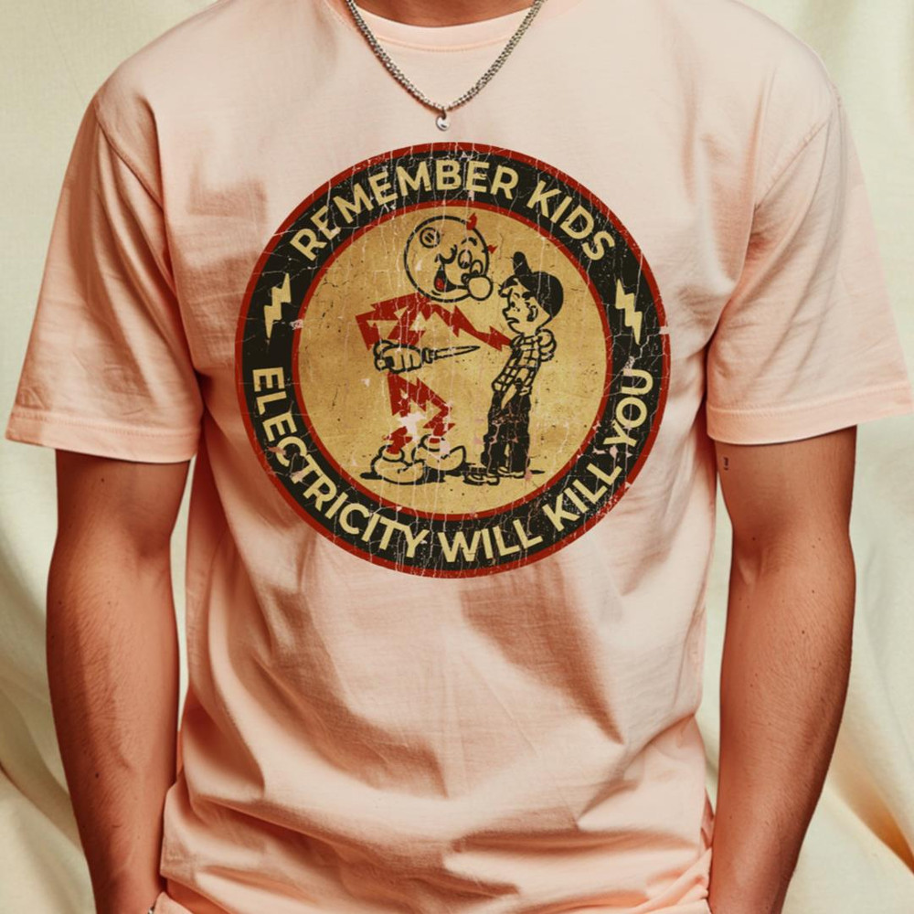 Vintage Electricity Will Kill You - Remember KIds T-Shirt by GOAT7771_T-Shirt_File PNG.jpg