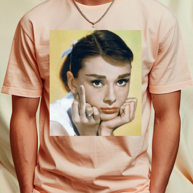 Audrey Hepburn Middle Finger T-Shirt_T-Shirt_File PNG.jpg