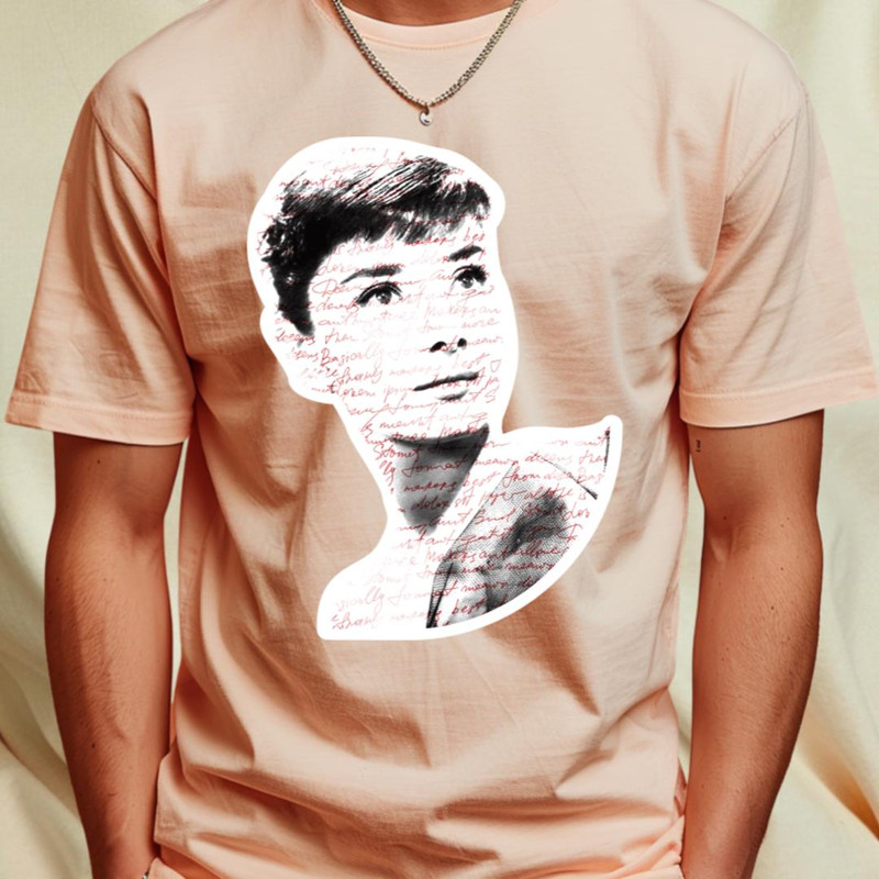 Audrey Hepburn T-Shirt Sticker Flowers Illustration Hoodie Notebook T-Shirt T-Shirt by ivaostrogonac8_T-Shirt_File PNG.jpg