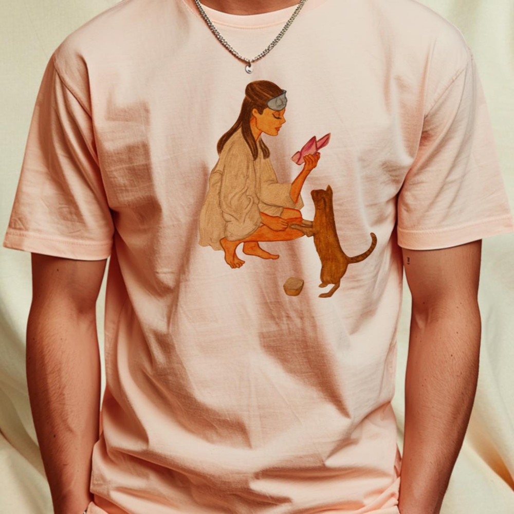 Holly Golightly Watercolor Illustration T-Shirt_T-Shirt_File PNG.jpg