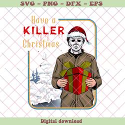have a killer christmas horror michael myers png download, png - svg files, z356
