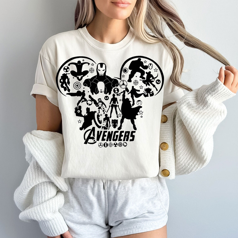 Superhero Collage Mouse Digital Design svg png Cut Engrave Craft DIY File Cricut.jpg