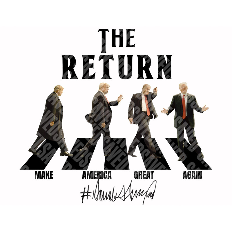 ORIGINAL ARTIST PRESIDENT album cover The Return Png High Quality Sublimation Files Digital Viral Trending.jpg