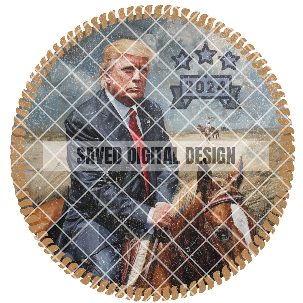 ORIGINAL ARTIST PRESIDENT Western Cowboy Donald Png High Quality Sublimation Files Digital Viral Trending.jpg