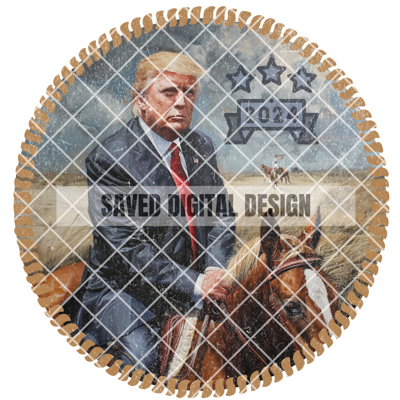 ORIGINAL ARTIST PRESIDENT Western Cowboy Donald Png High Quality Sublimation Files Digital Viral Trending.jpg