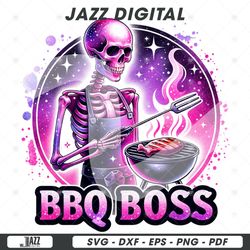 bbq boss skeleton clipart, funny grilling skeleton png, fath