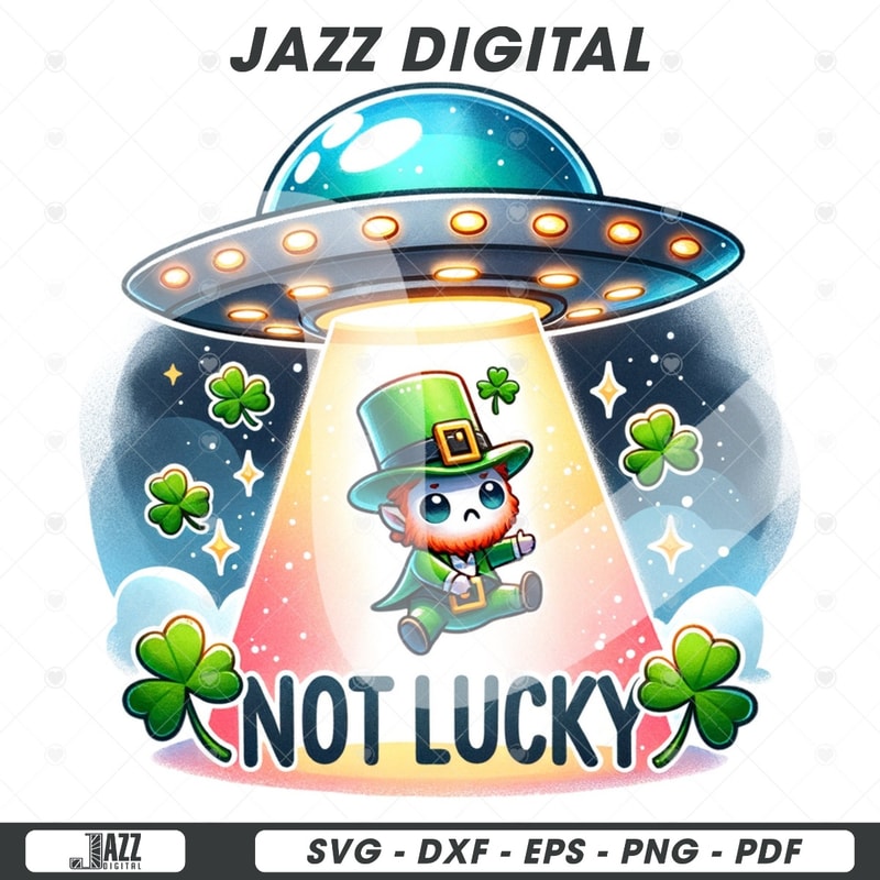 Funny St Patricks Day Clipart, Leprechaun Sublimation PNG, Funny Alien Clipart, Saint Patricks Day Tshirt Design, Sublimation Tumbler Wrap.jpg