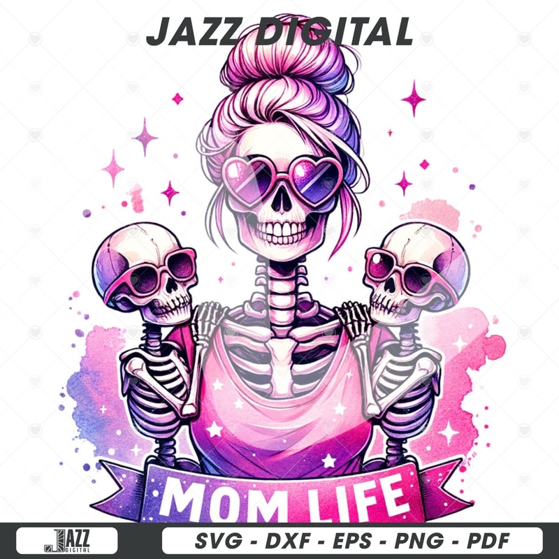 Mom Life PNG, Skeleton Mom Clipart, Mama Leopard Skull Png Sublimation, Mom Skull PNG Design, Mothers Day Clipart Designs, Skeleton Tshirt.jpg