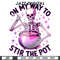 On My Way To Stir The Pot PNG, Digital Design Download, Snarky Skeleton Sublimation PNG, Trendy Tshirt Design, Funny Sarcastic Clipart.jpg
